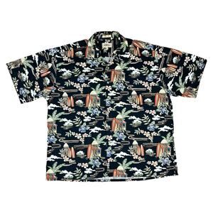 Vintage Campia Moda Wakiki Surf Hawaiian Shirt Mens Sz XXL